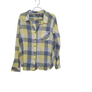 Natural Reflections Plaid Shirt XXL Cotton Button Front